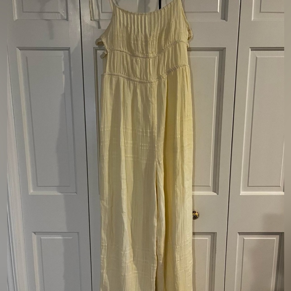 Urban Outfitters Cream Jumpsuit